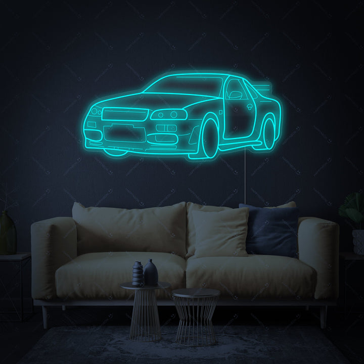 "GTR bil" Neonskilt