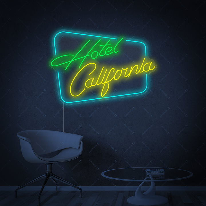 "Hotel California" Neonskilt