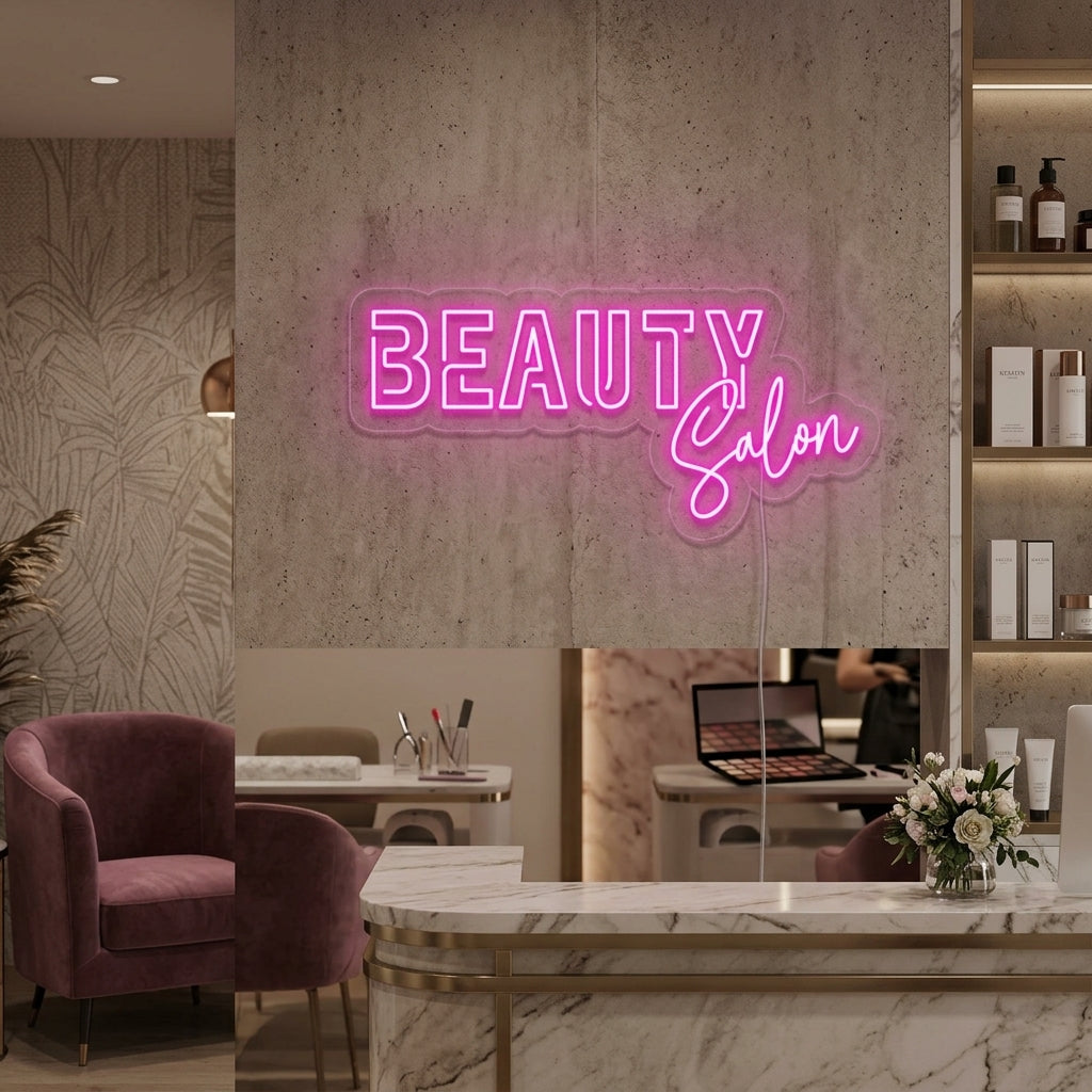 "Beauty Salon" Neonskilt