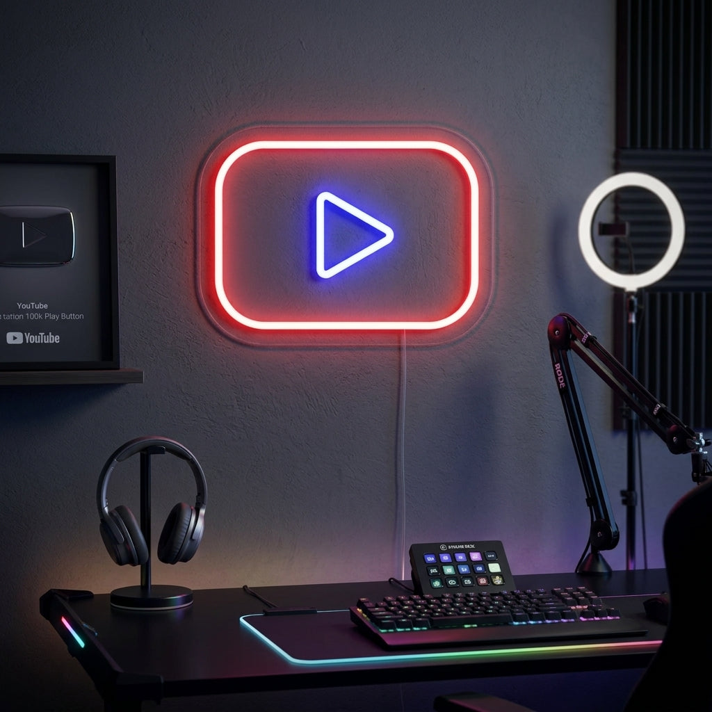 "Youtube-Logo" Neonskilt