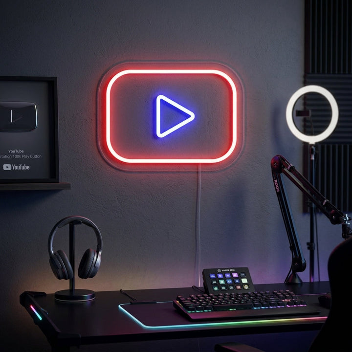 "Youtube-Logo" Neonskilt