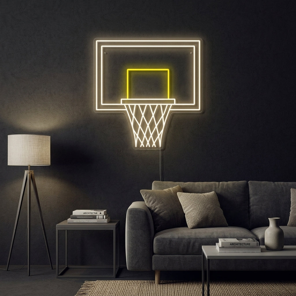 "Basketball nett" Neonskilt