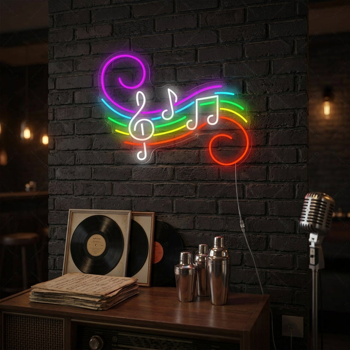 "Musikk noter" Neonskilt