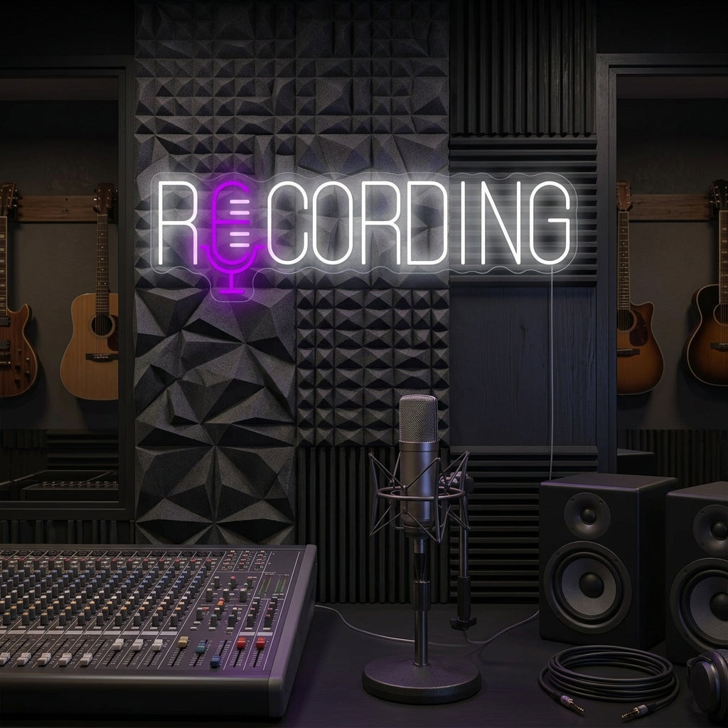 "Recording" Neonskilt