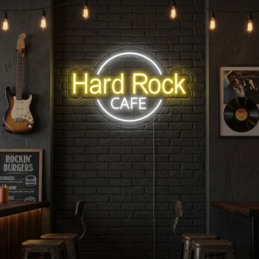 "Hard Rock Cafe" Neonskilt