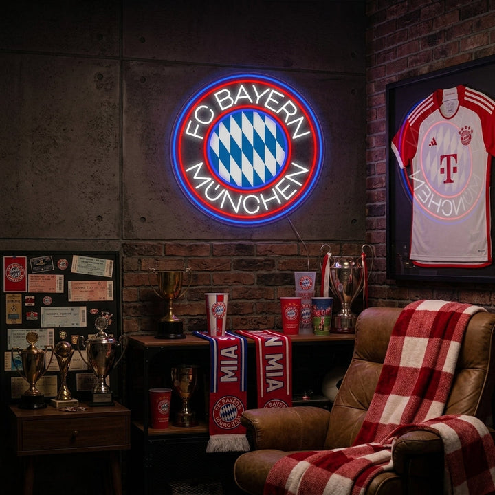 "FCBM Fotball" Neonskilt