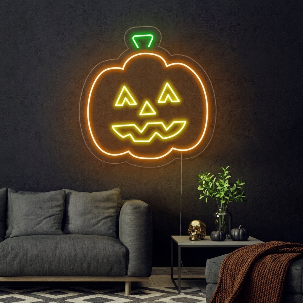 "Halloween Gresskar" Neonskilt