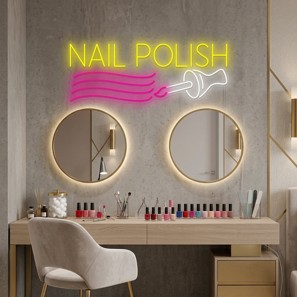 "Nail Polish" Neonskilt