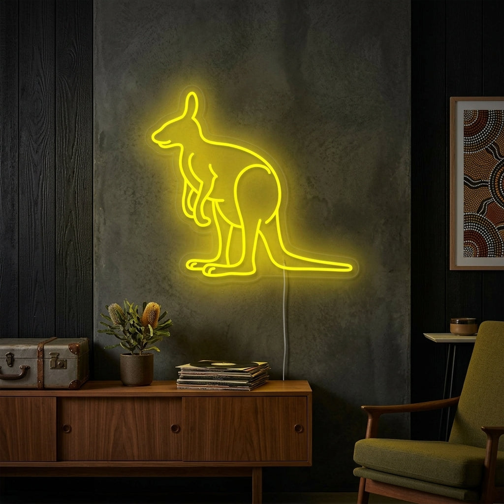 "Australia Kenguru" Neonskilt