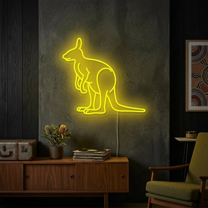 "Australia Kenguru" Neonskilt
