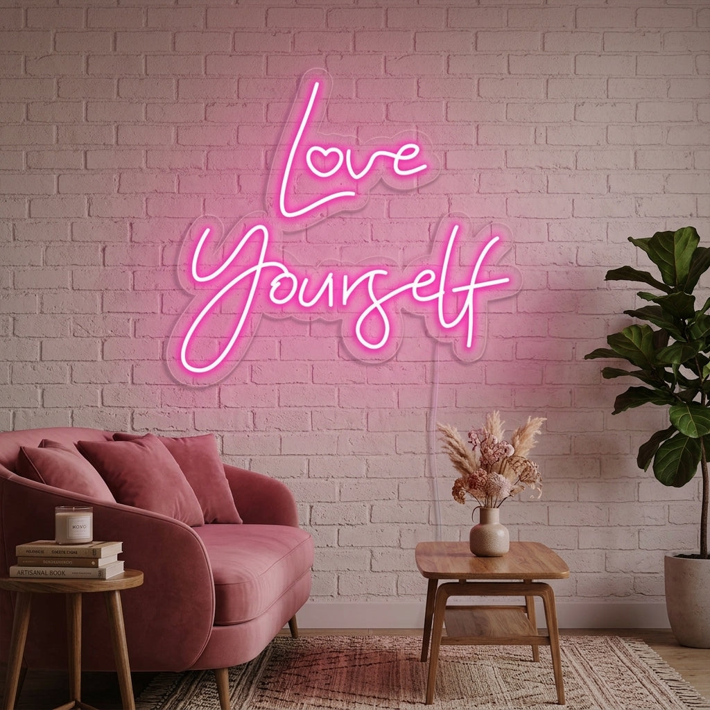 "Love Yourself" Neonskilt