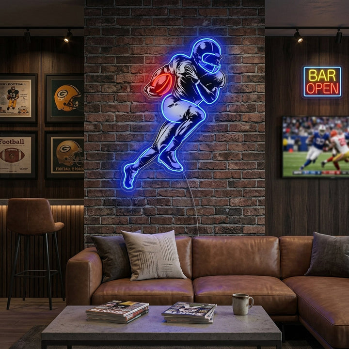"Amerikansk fotballspiller" Neonskilt