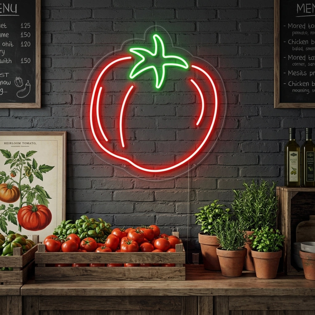 "Tomat" Neonskilt
