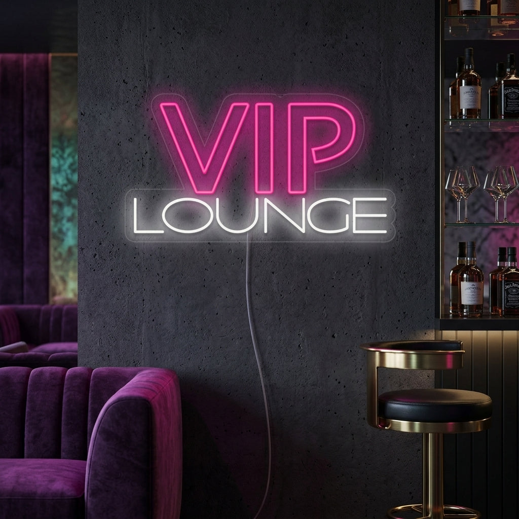 "VIP Lounge" Neonskilt