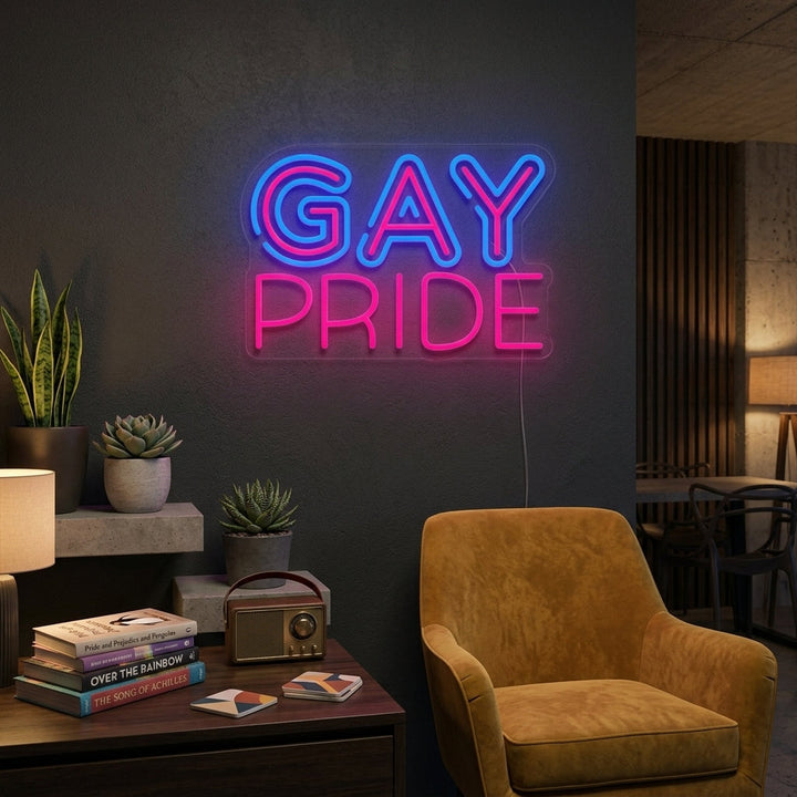 "Regnbueflagg Lgbt-Pride Unikt, Gay Pride" Neonskilt