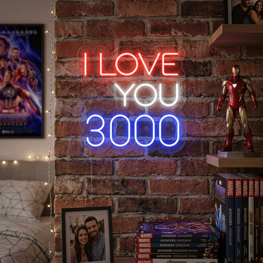 "I Love You 3000" Neonskilt