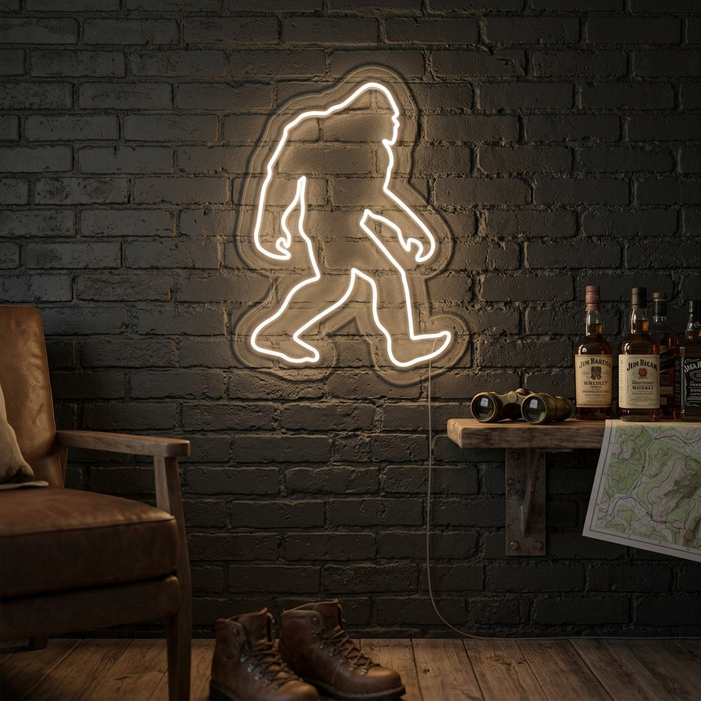 "Sasquatch" Neonskilt