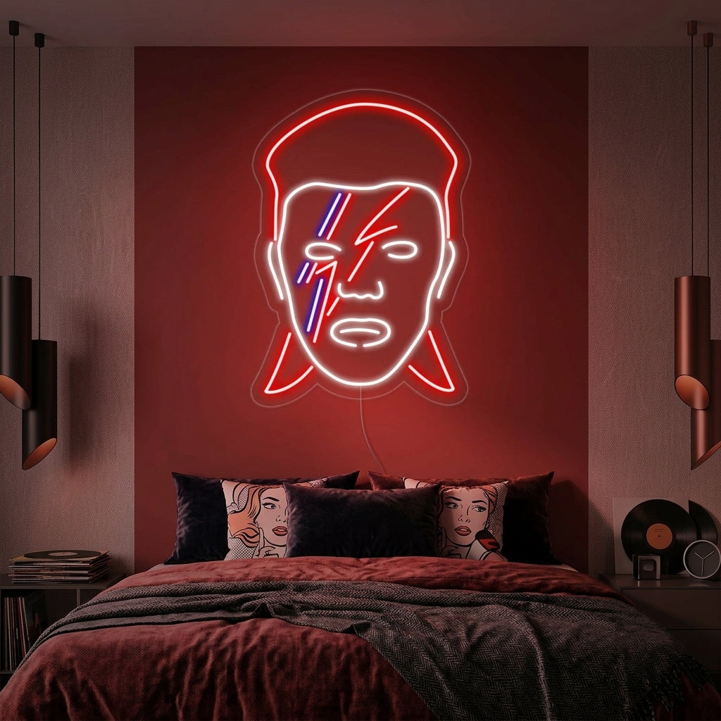 "David Bowie" Neonskilt