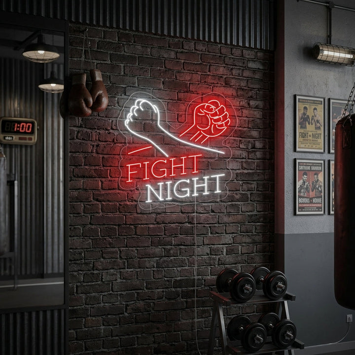 "Fight Night" Neonskilt