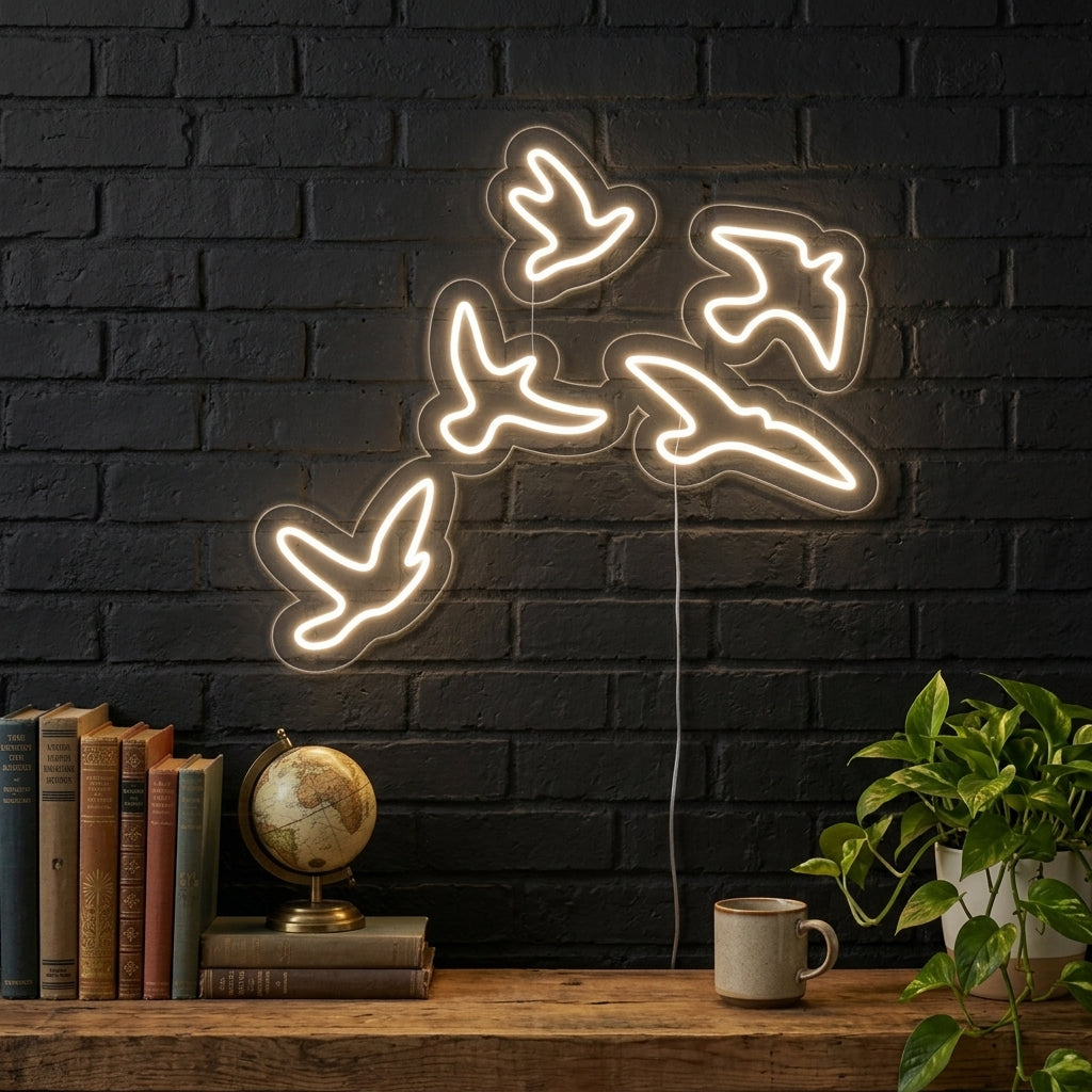 "Fugler" Neonskilt
