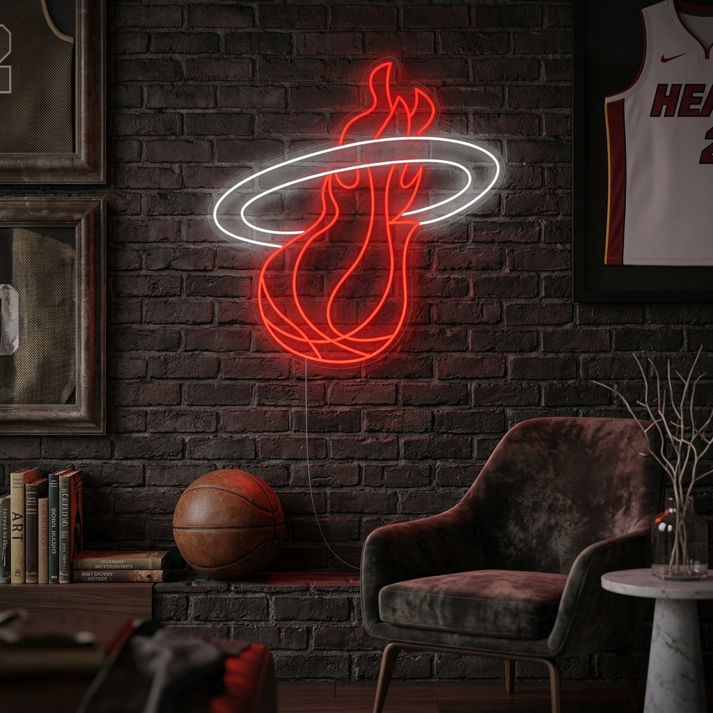 "Miami Basketball Team-logo" Neonskilt