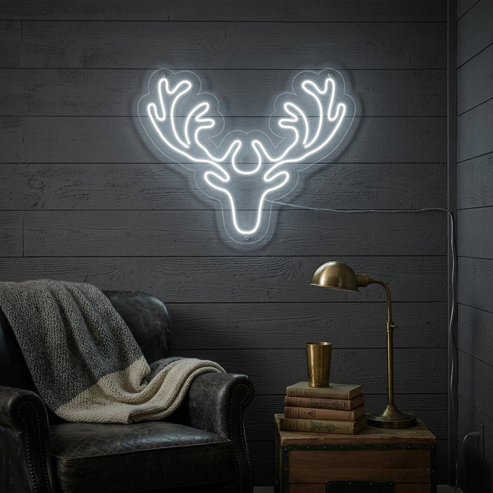 "Hjort" Neonskilt