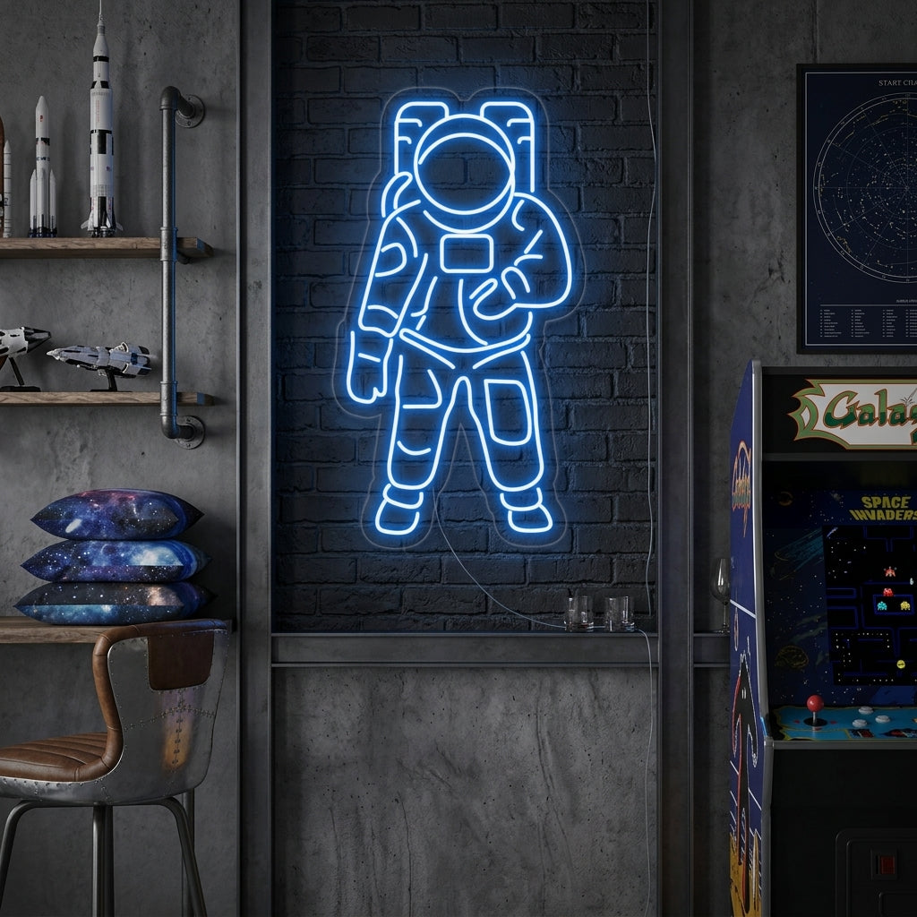 "Astronaut" Neonskilt