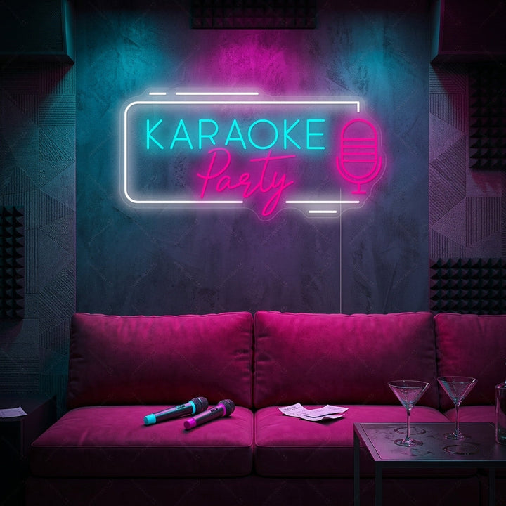 "Karaoke Party" Neonskilt