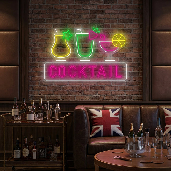 "Cocktail" Neonskilt