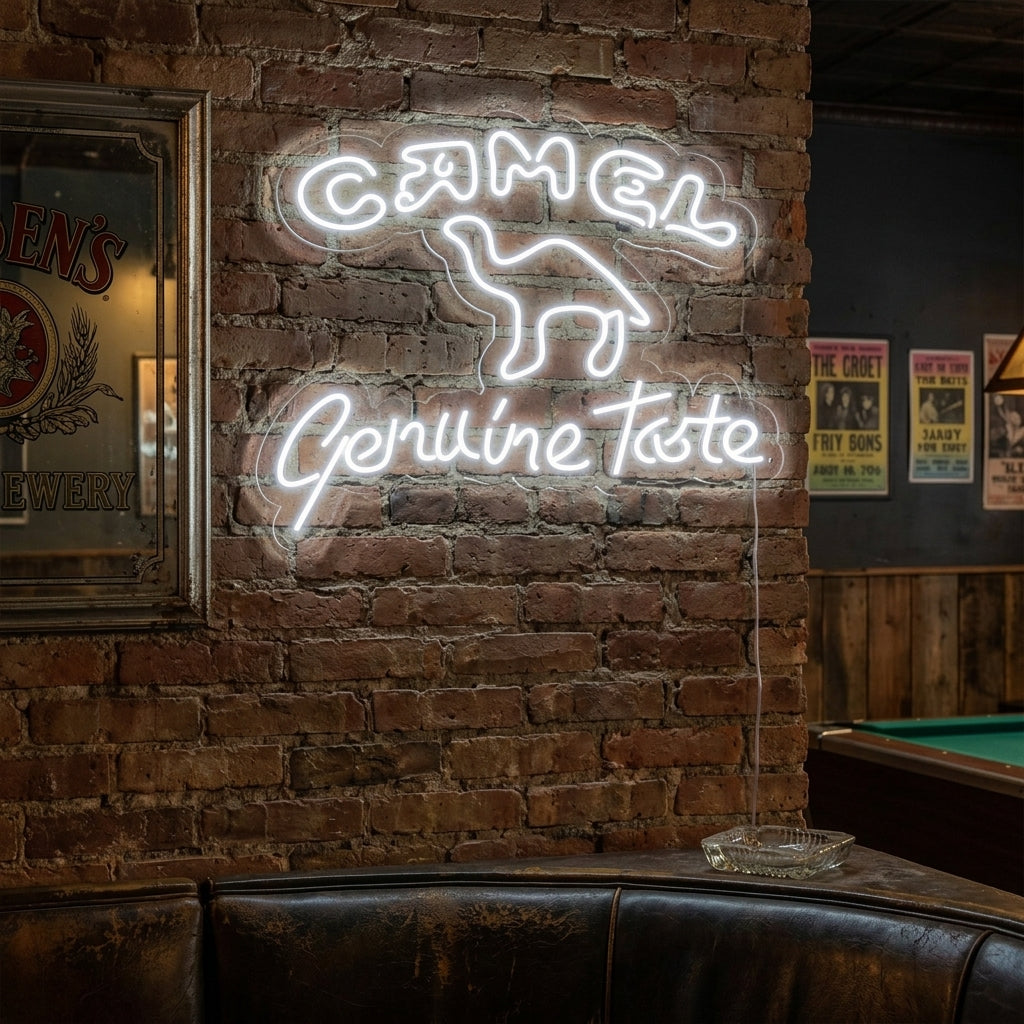 "Camel Genuine Taste" Neonskilt