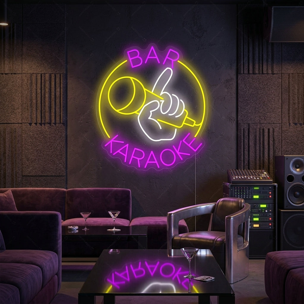"Karaoke Bar" Neonskilt