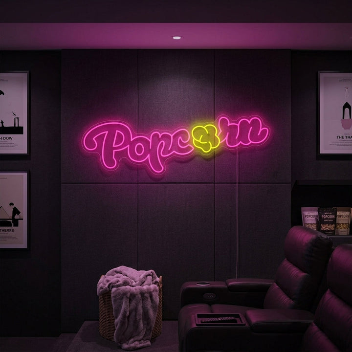 "Kinosal Popcorn" Neonskilt