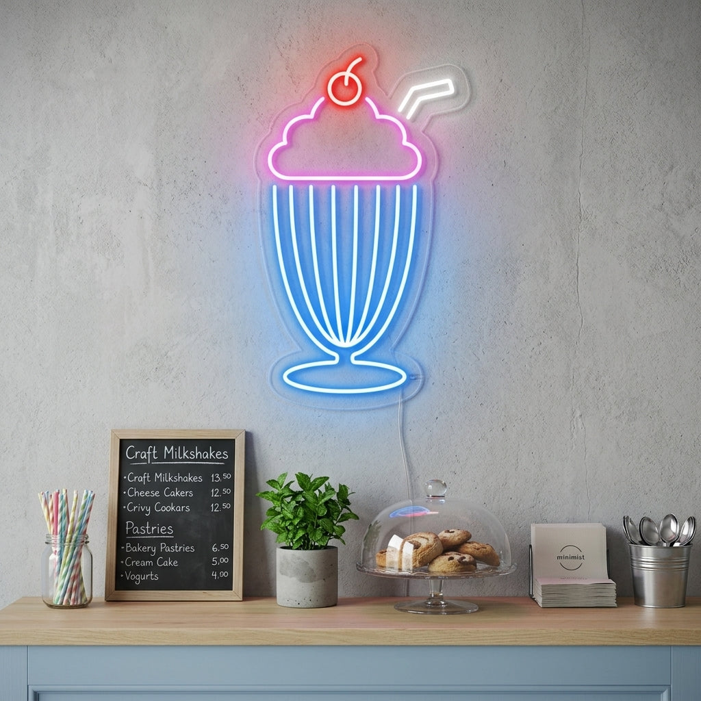 "Milkshake" Neonskilt