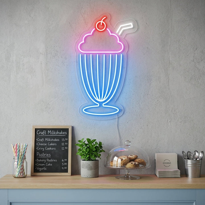 "Milkshake" Neonskilt