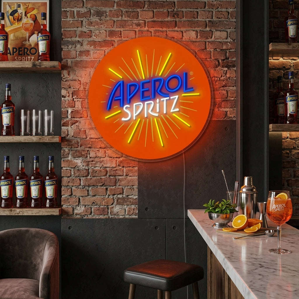 "Italy Aperol Spritz" Neonskilt