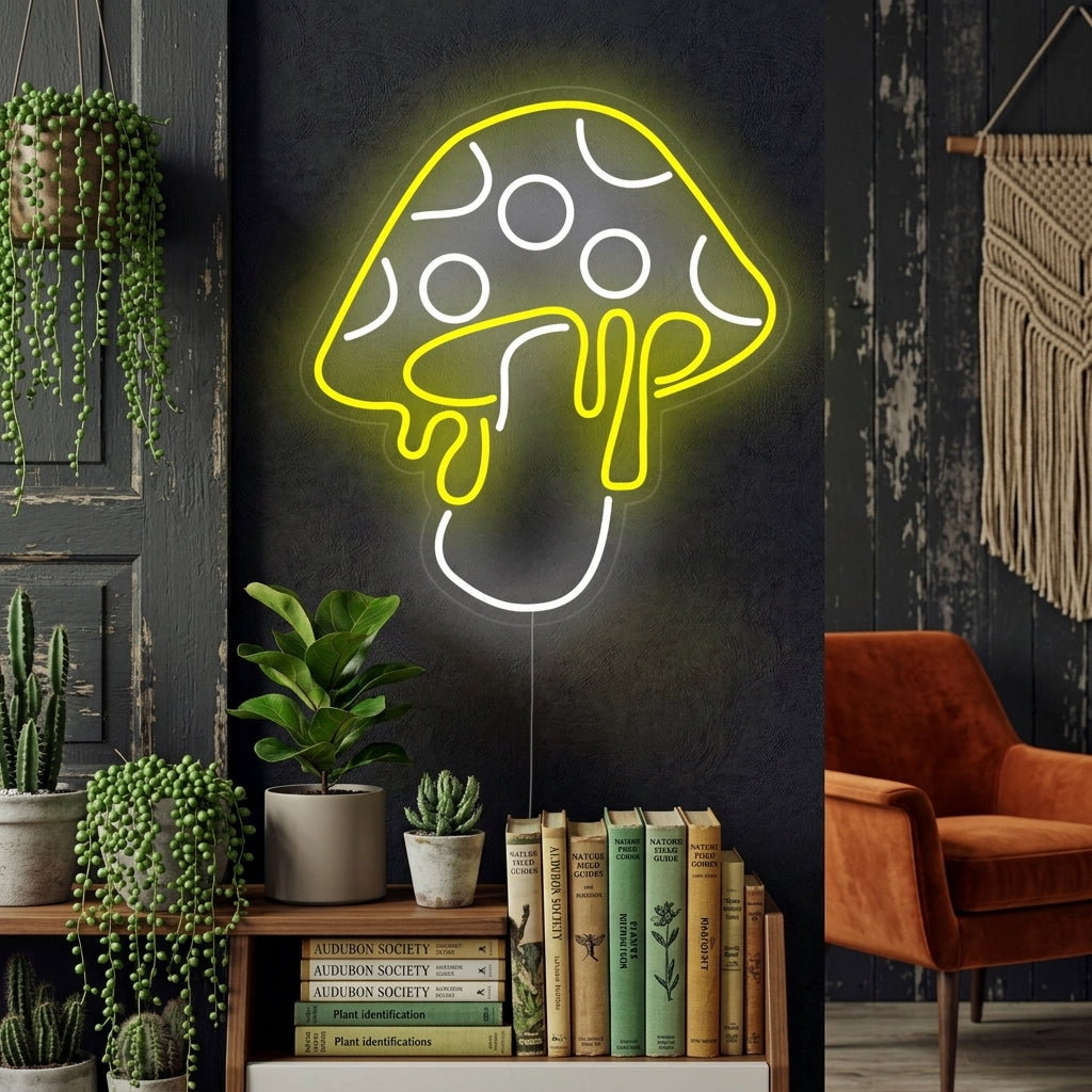 "Sopp Som Drypper" Neonskilt