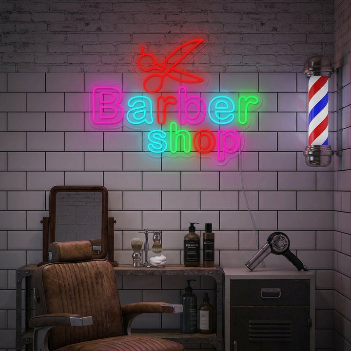 "Barber Shop" Neonskilt