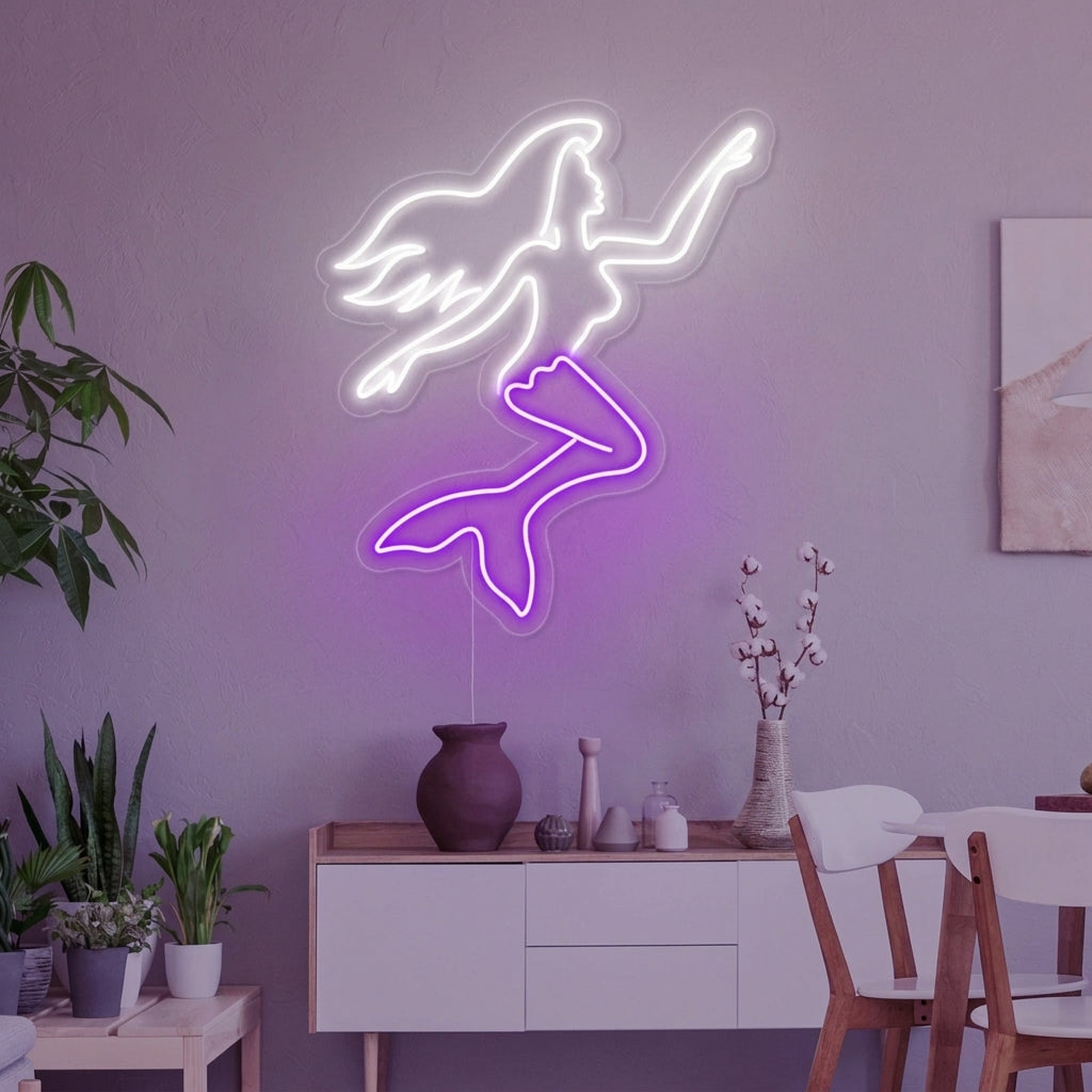"Havfrue Sexy Jente" Neonskilt