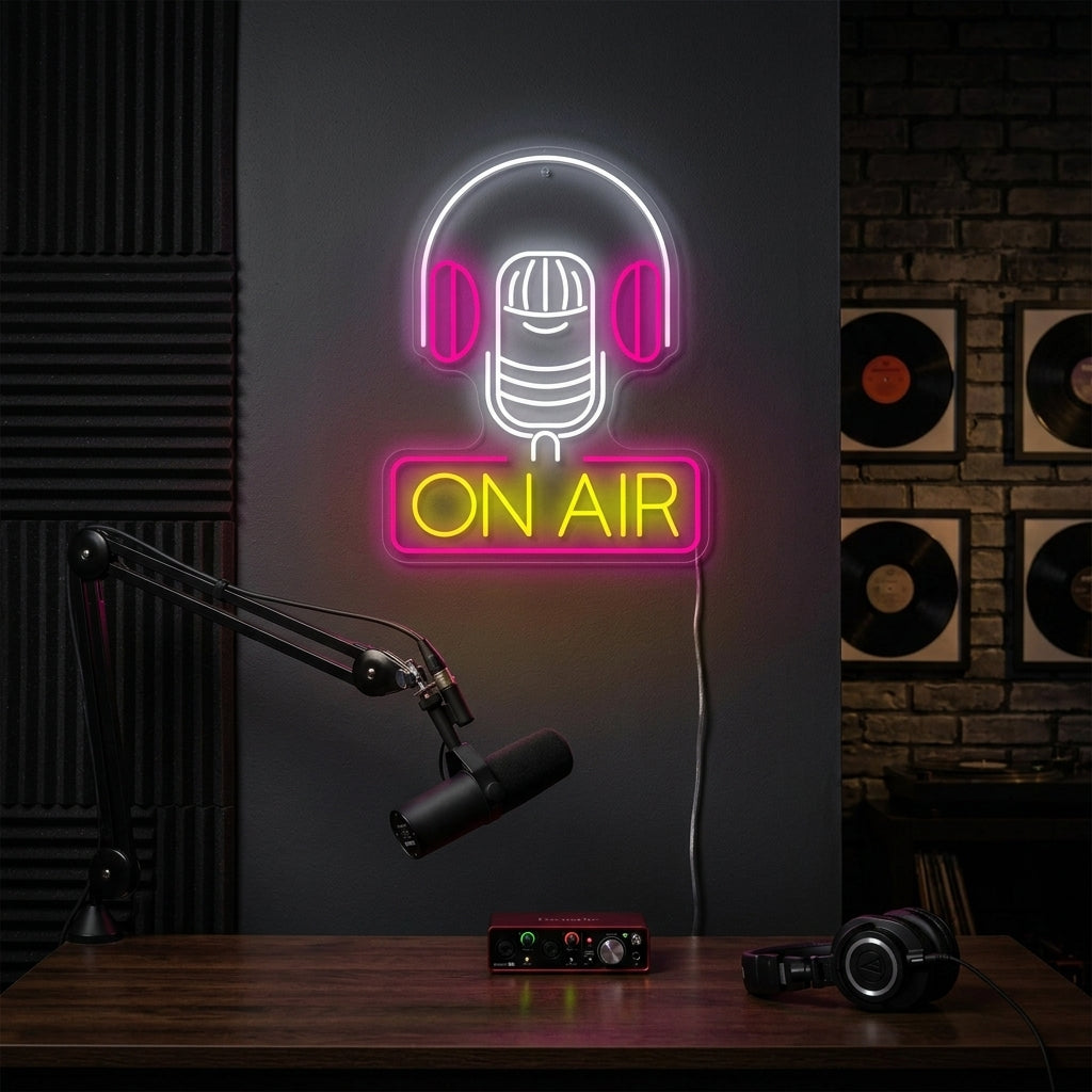 "On Air" Neonskilt