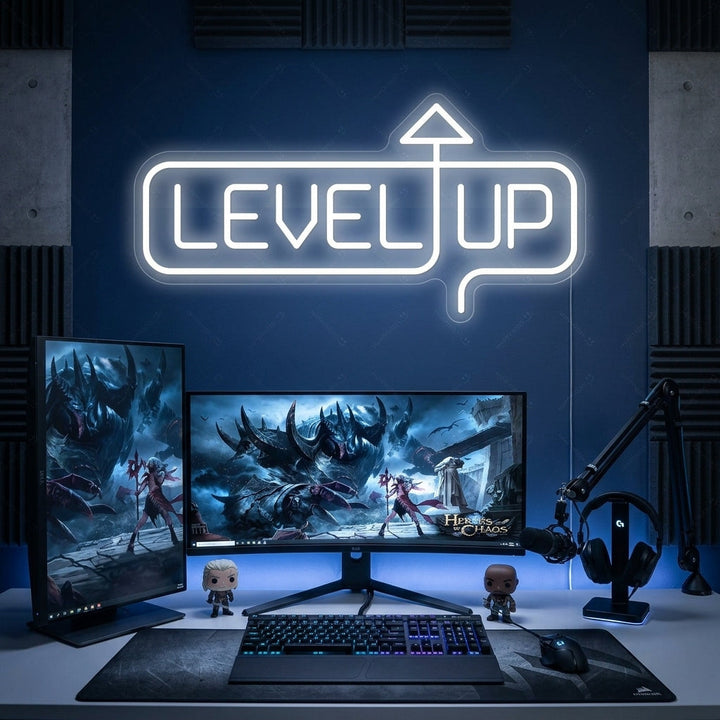 "Level Up" Neonskilt