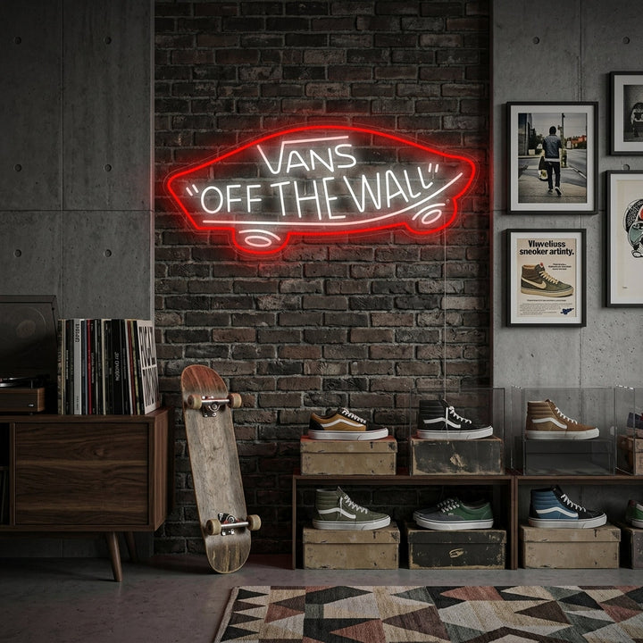 "Vans Off The Wall" Neonskilt
