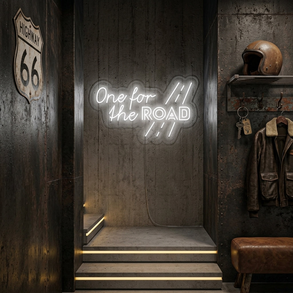"One for the Road" Neonskilt