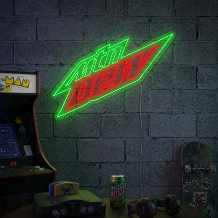 "Mountain Dew" Neonskilt