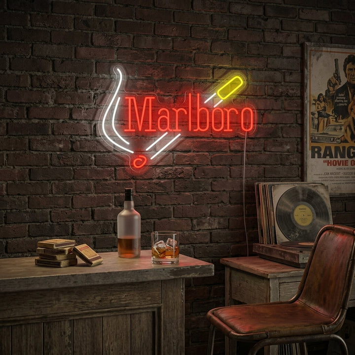 "Sigarettlogo" Neonskilt
