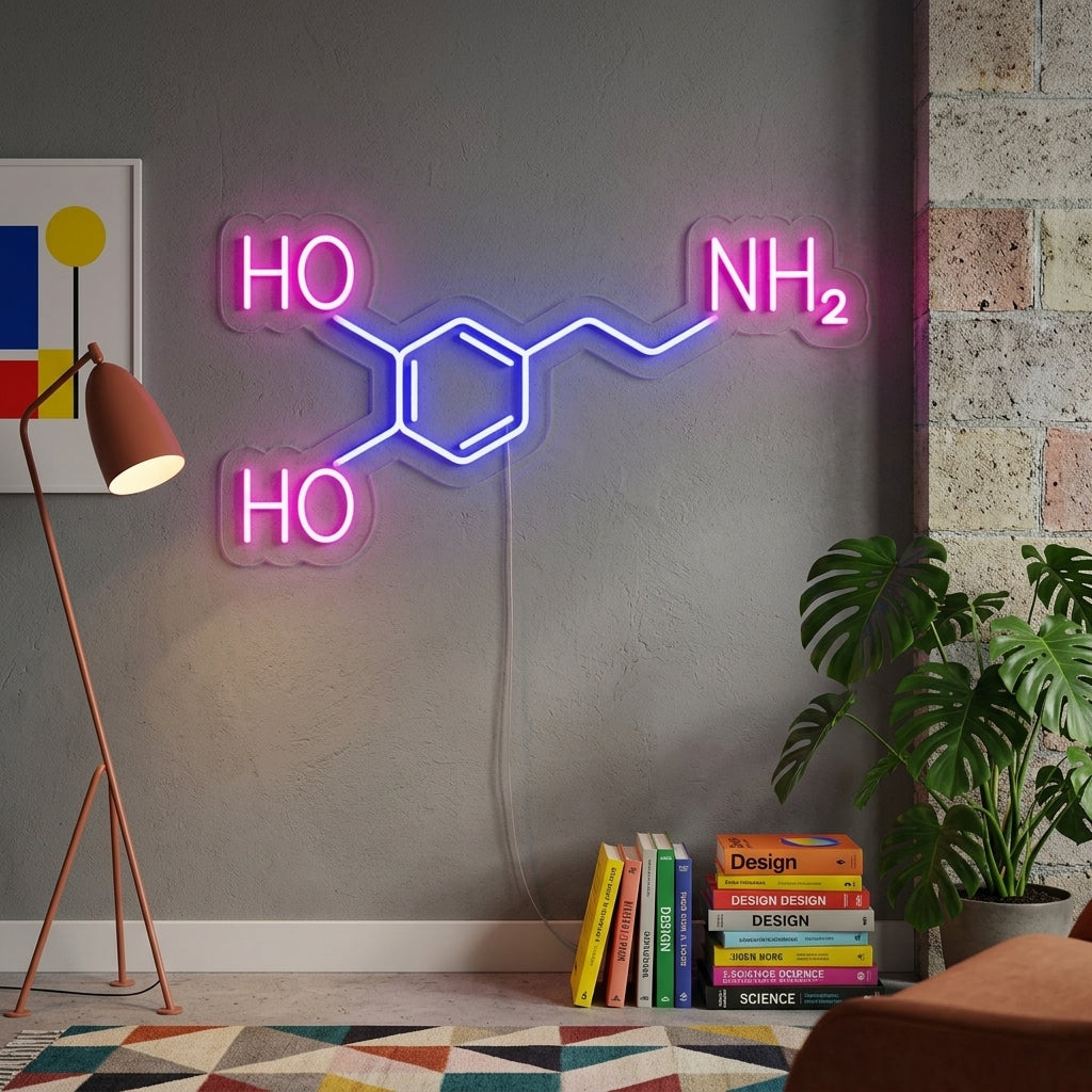 "Molekyl" Neonskilt