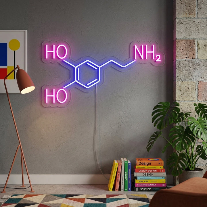 "Molekyl" Neonskilt