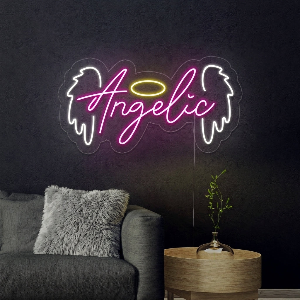 "Engel, Angelic" Neonskilt