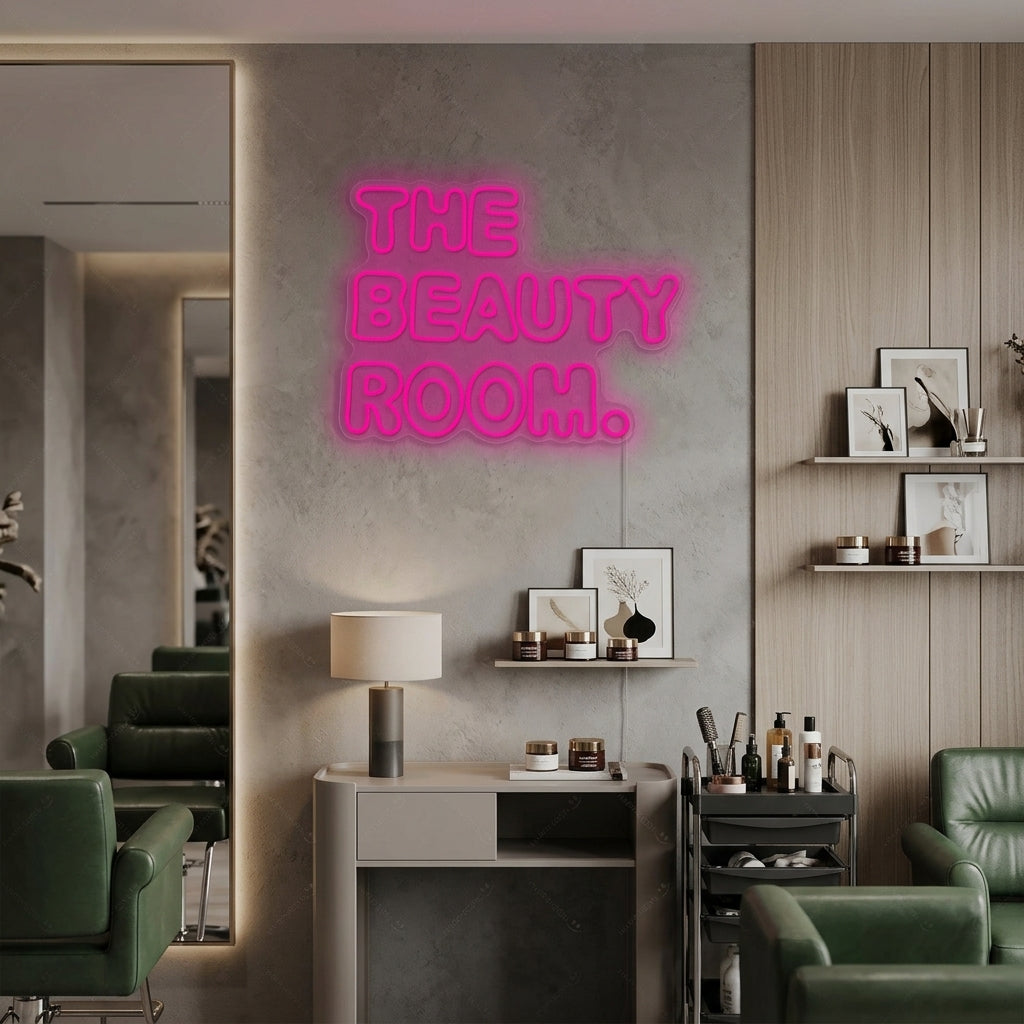 "The Beauty Room" Neonskilt