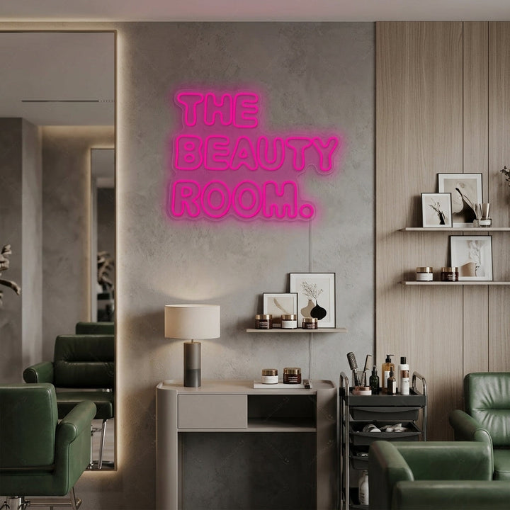 "The Beauty Room" Neonskilt