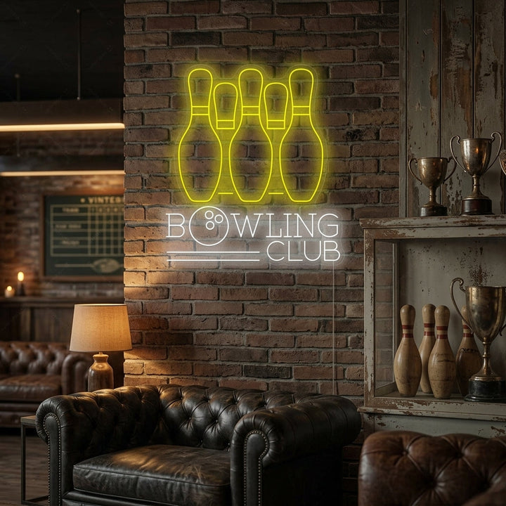 "Bowling Club" Neonskilt